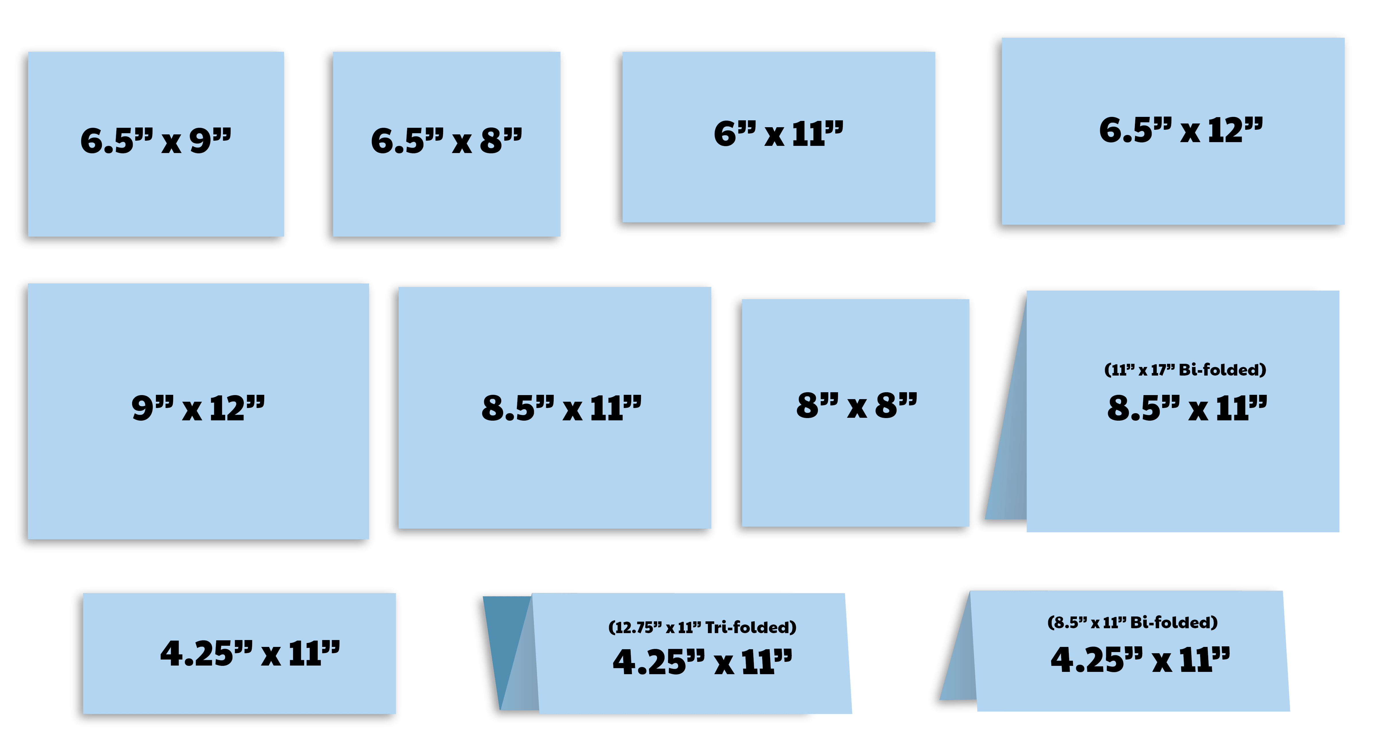 direct mail sizes